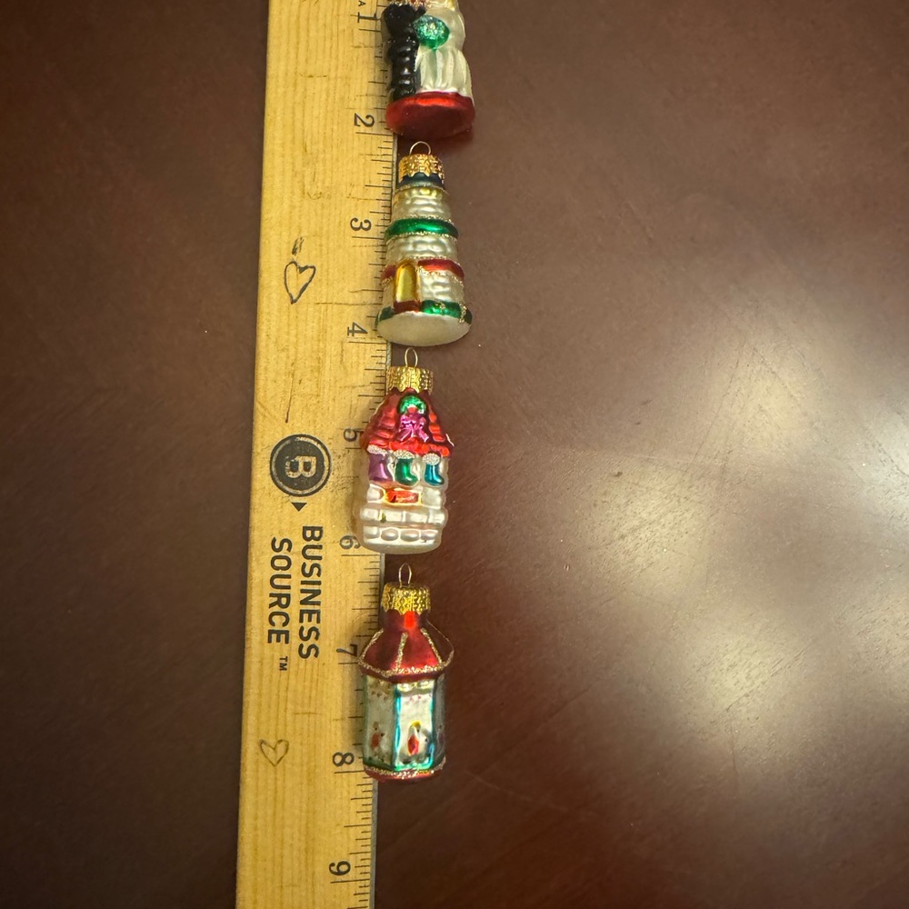 4 Handcrafted glass ornaments - Picture 10 of 10